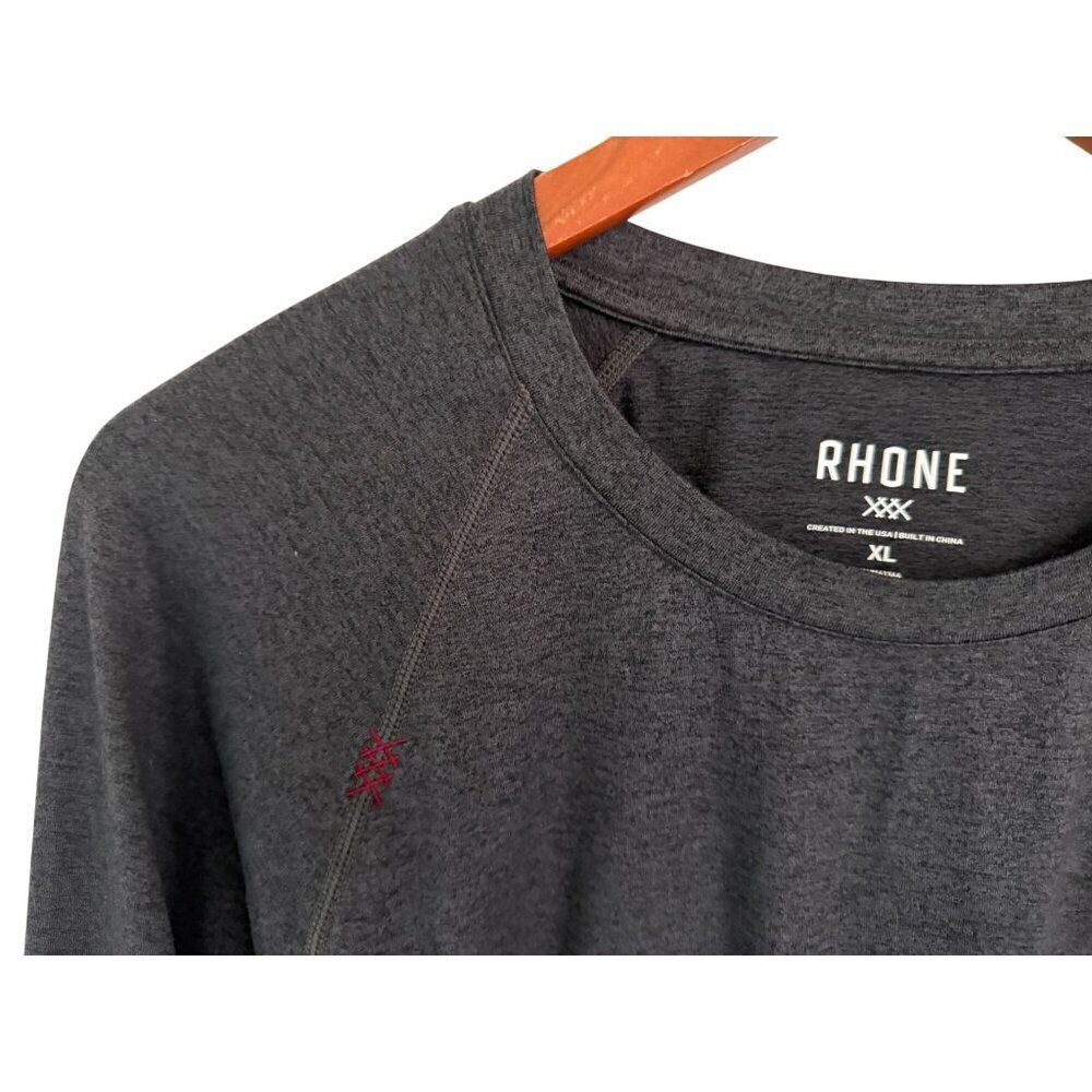 Rhone Reign Long Sleeve T-Shirt Gray Size XL - Picture 3 of 8